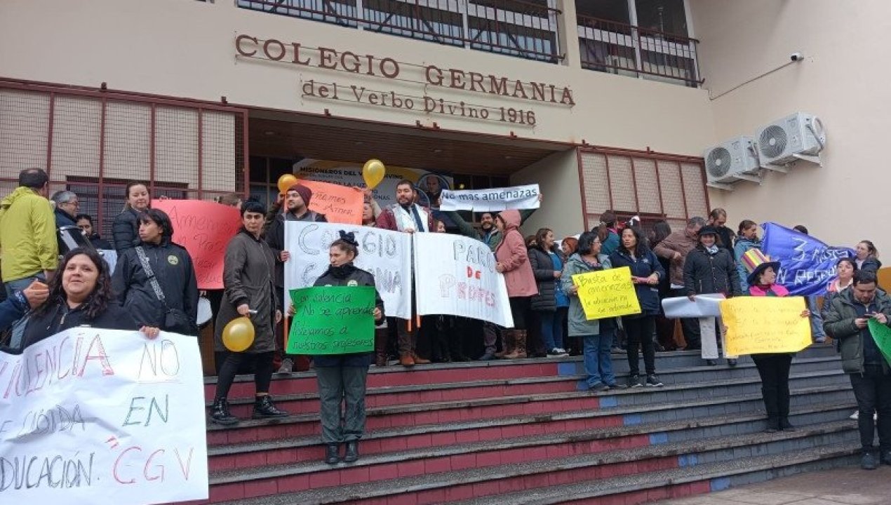 /docentes-del-colegio-germania-definen-este-martes-continuidad-del-paro-por