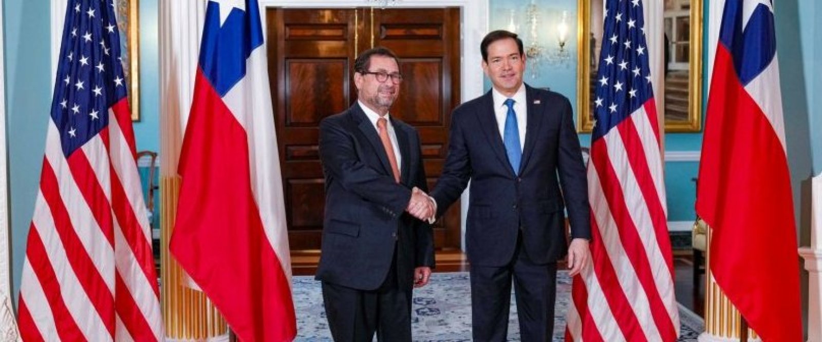 Canciller Pérez Mackenna se reunió con Marco Rubio para fortalecer relación entre Chile y EEUU
